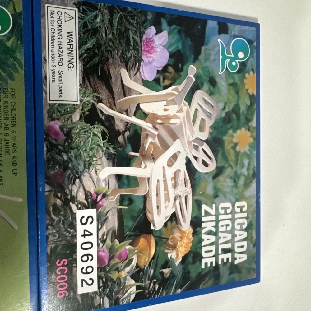 3 Wood‎ Model Kit Puzzles Insects - IQ Products - NEW